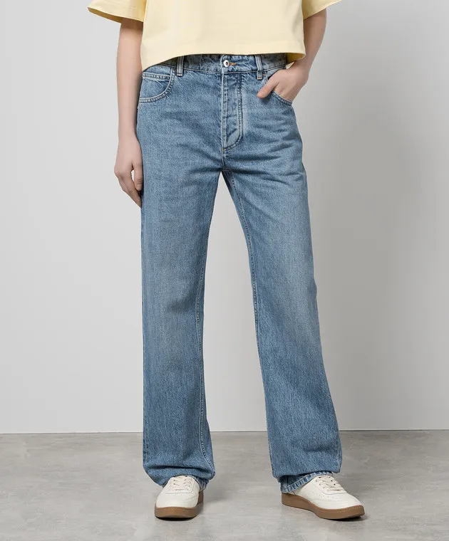 Bottega Veneta Jeans blu con patch logo 710772V42W0