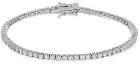 Bracciale tennis in argento