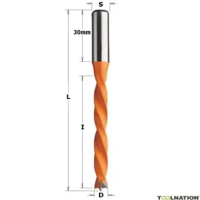 CMT 372.120.12 Trapano a tazza 12 mm, albero 10x30 a sinistra