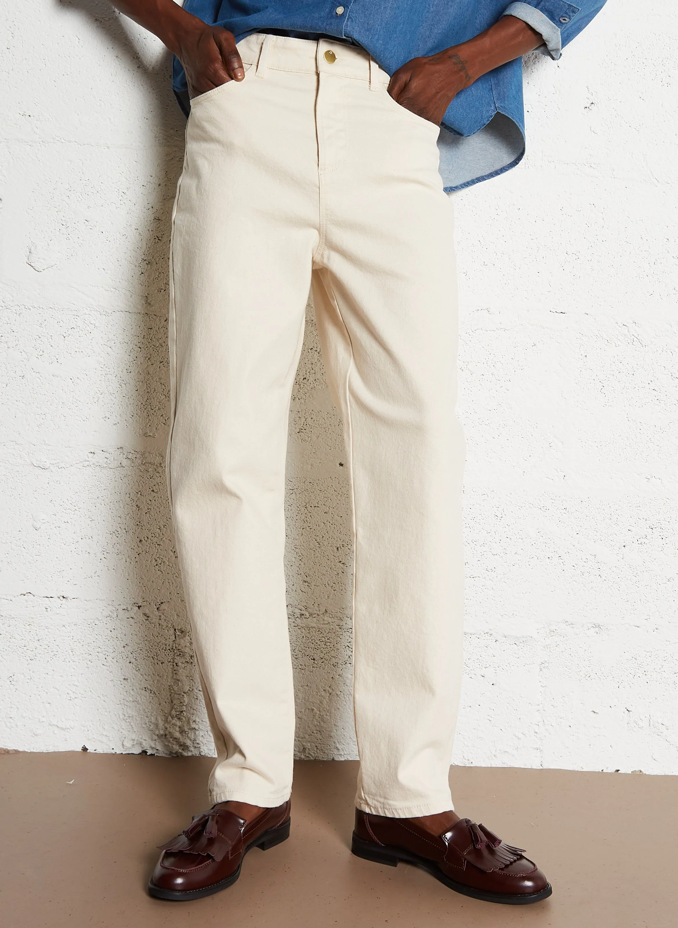  I CODE   Jeans a gamba dritta | Bianco