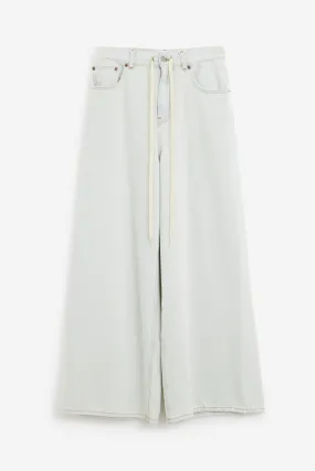 Jeans 5 POCKET in cotone avorio
