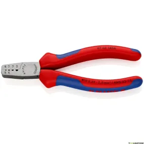 Knipex 97 62 145 A Pinza a crimpare per manicotti DIN 46228 parti 1 + 4 da 0,25 a 2,5 mm²