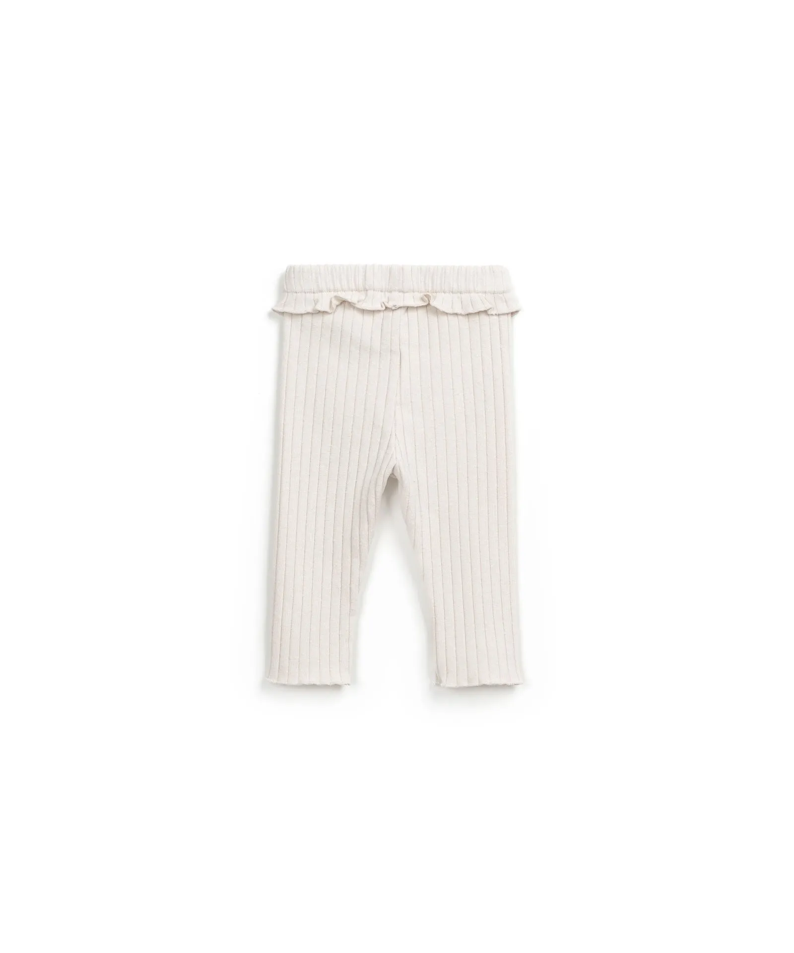 Leggings burro a costine per neonata