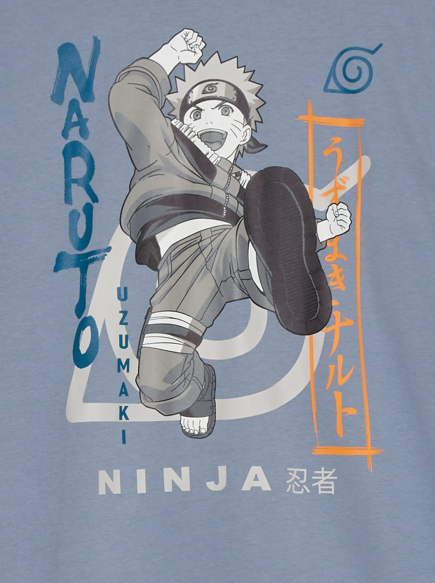 Pigiama lungo 'Naruto' - 2 pezzi - BLU