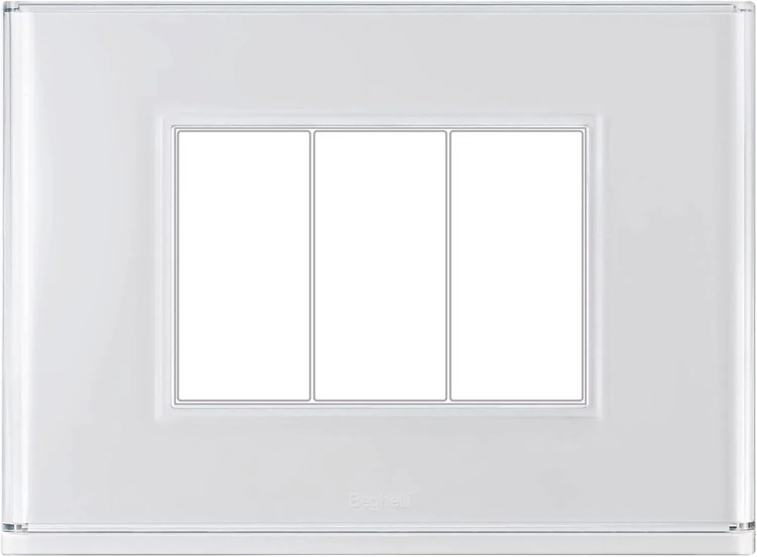 Placca Interruttore Lite 3fr Bianca Dom-e Da Muro Con Controllo Colori - BEGHELLI 81151 