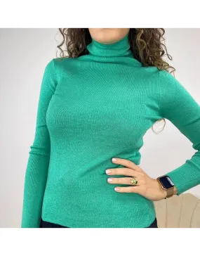 PULLOVER IN FILO DOLCEVITA VERDE
