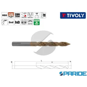 PUNTA PER ACCIAIO TSP HSS D 9,5 MM 1145714 TIVOLY DIN 338