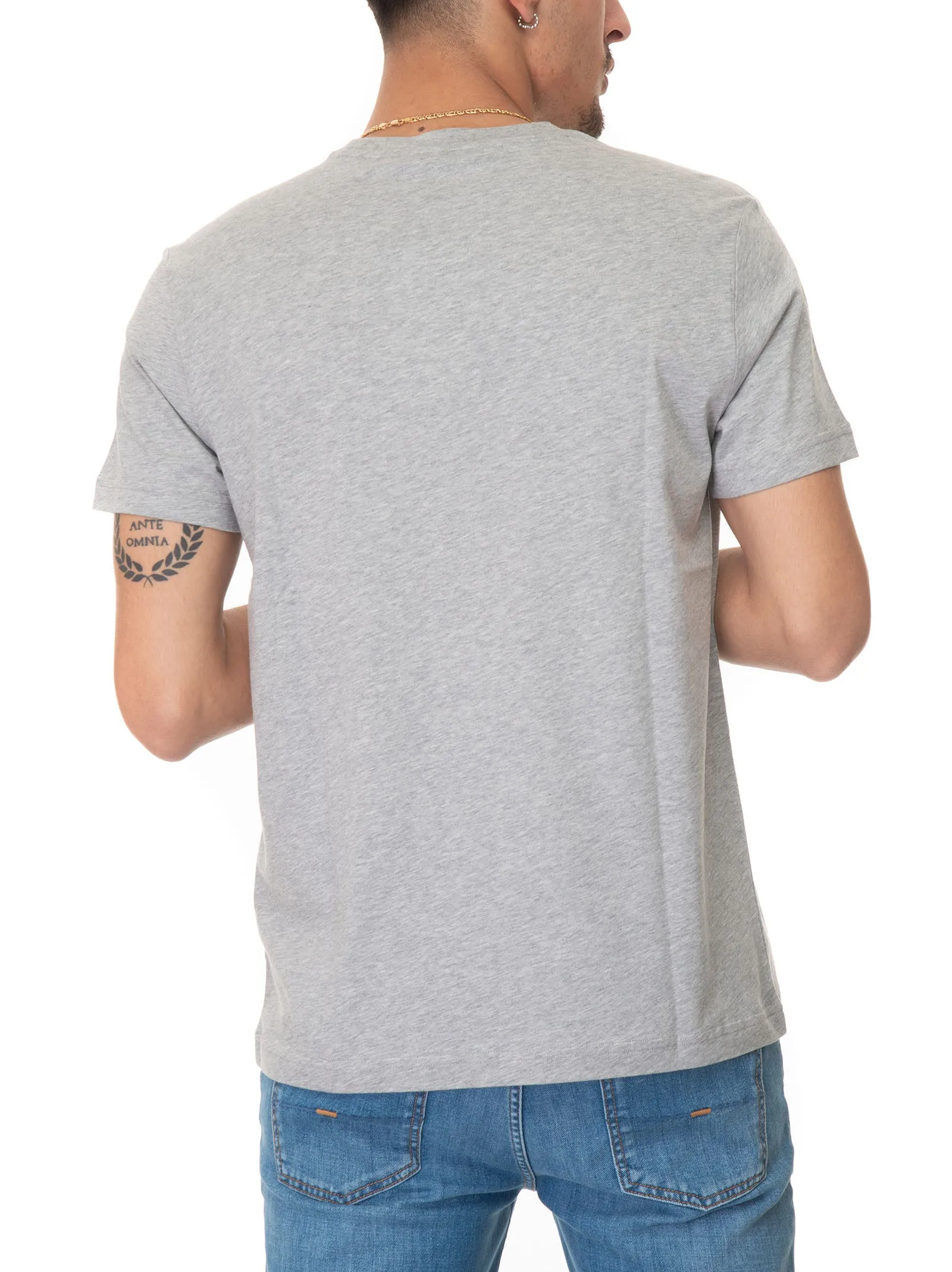T-shirt manica corta Grigio chiaro Fay Uomo