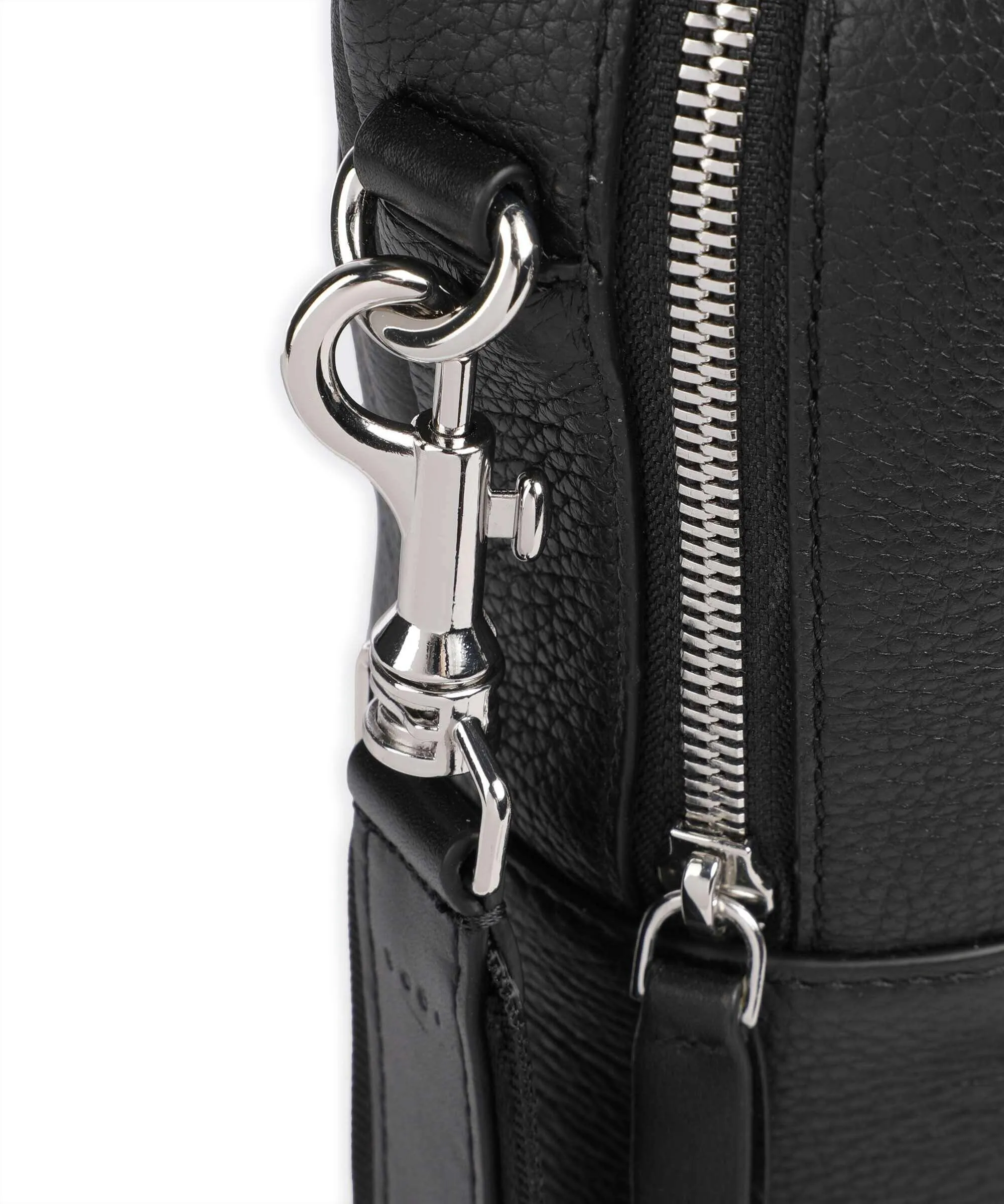  Tiger of Sweden Cabreran Cartella 15″ pelle di vacchetta grana nero  